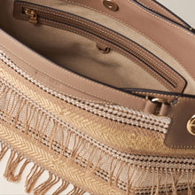 Carica l'immagine nel visualizzatore di Gallery, Borbonese London Hobo Bag Medium Jacquard Naturale - STANGA Pelletteria