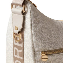 Carica l'immagine nel visualizzatore di Gallery, Borbonese Luna Bag Medium White Cotton - STANGA Pelletteria