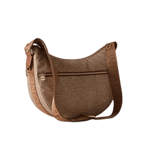 Carica l'immagine nel visualizzatore di Gallery, Borbonese Luna Bag Middle Beige/Marrone - STANGA Pelletteria