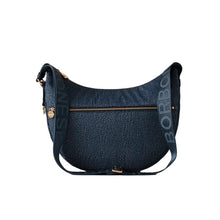 Carica l'immagine nel visualizzatore di Gallery, Borbonese Luna Bag Middle Blu Lapis - STANGA Pelletteria