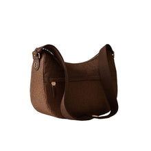 Carica l'immagine nel visualizzatore di Gallery, Borbonese Luna Bag Middle Castagno - STANGA Pelletteria