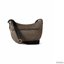 Carica l'immagine nel visualizzatore di Gallery, Borbonese Luna Bag Middle Op Natural/Black - STANGA Pelletteria