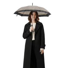 Carica l'immagine nel visualizzatore di Gallery, Borbonese Ombrello Lungo Nero/Op Naturale - STANGA Pelletteria