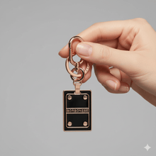 Carica l'immagine nel visualizzatore di Gallery, Borbonese Portachiavi con charm Nero - STANGA Pelletteria