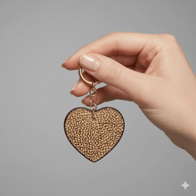 Carica l'immagine nel visualizzatore di Gallery, Borbonese Portachiavi Cuore Op Naturale - STANGA Pelletteria