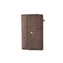 Carica l'immagine nel visualizzatore di Gallery, Borbonese Portafoglio Con Patta Medium Op Natural Black - STANGA Pelletteria
