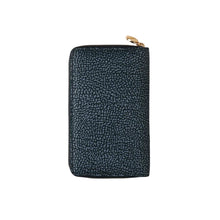 Carica l'immagine nel visualizzatore di Gallery, Borbonese Portafoglio Zip Around Medium Portamonete Staccabile Blu Lapis - STANGA Pelletteria