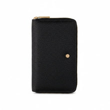 Carica l'immagine nel visualizzatore di Gallery, Borbonese Portafoglio Zip Around Medium Portamonete Staccabile Dark Black - STANGA Pelletteria