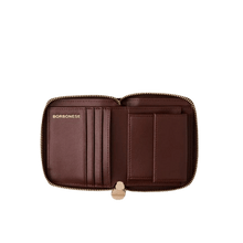 Carica l'immagine nel visualizzatore di Gallery, Borbonese Portafoglio Zip Around Small Noisette - STANGA Pelletteria