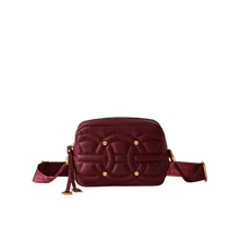 Carica l'immagine nel visualizzatore di Gallery, Borbonese Rondò Camera Case Small Merlot - STANGA Pelletteria