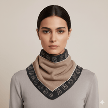 Carica l'immagine nel visualizzatore di Gallery, Borbonese Sciarpa Blu/Op Naturale - STANGA Pelletteria