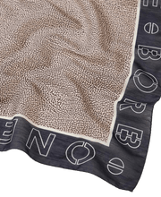 Carica l'immagine nel visualizzatore di Gallery, Borbonese Sciarpa Blu/Op Naturale - STANGA Pelletteria