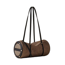 Carica l'immagine nel visualizzatore di Gallery, Borbonese Vis A Vis Bowler Medium Borsa A Spalla Op Natural/ Black - STANGA Pelletteria