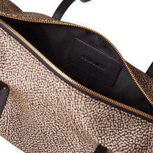 Carica l'immagine nel visualizzatore di Gallery, Borbonese Vis A Vis Bowler Medium Borsa A Spalla Op Natural/ Black - STANGA Pelletteria