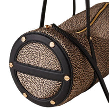 Carica l'immagine nel visualizzatore di Gallery, Borbonese Vis A Vis Bowler Medium Borsa A Spalla Op Natural/ Black - STANGA Pelletteria