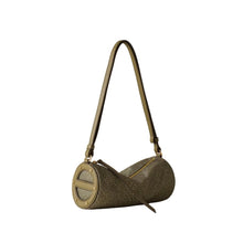 Carica l'immagine nel visualizzatore di Gallery, Borbonese Vis A Vis Bowler Small Borsa A Spalla Olive - STANGA Pelletteria
