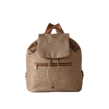 Carica l'immagine nel visualizzatore di Gallery, Borbonese Zaino Eco Line Medium Nylon Beige/Marrone - STANGA Pelletteria