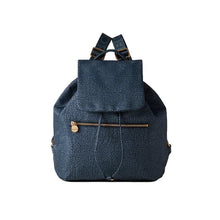 Carica l'immagine nel visualizzatore di Gallery, Borbonese Zaino Eco Line Medium Nylon Blu Lapis - STANGA Pelletteria