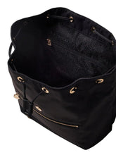 Carica l'immagine nel visualizzatore di Gallery, Borbonese Zaino Eco Line Medium Nylon Dark Black - STANGA Pelletteria