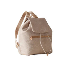 Carica l'immagine nel visualizzatore di Gallery, Borbonese Zaino Eco Line Medium Nylon Sabbia - STANGA Pelletteria