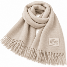 Carica l'immagine nel visualizzatore di Gallery, Cecchi e Cecchi Sciarpa in Puro Cashmere Abella Elegante Con Frange Beige - STANGA Pelletteria