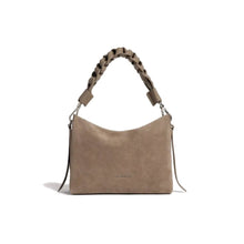 Carica l'immagine nel visualizzatore di Gallery, Coccinelle Boheme Suede Bimaterial Small Warm Taupe/Warm Taupe - STANGA Pelletteria