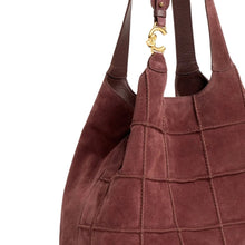 Carica l'immagine nel visualizzatore di Gallery, Coccinelle C-Easy Check Suede Embroidery Small Berry/Berry - STANGA Pelletteria