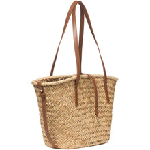 Carica l'immagine nel visualizzatore di Gallery, Coccinelle C - Me Summer Large Straw Natural/Cognac - STANGA Pelletteria