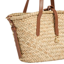Carica l'immagine nel visualizzatore di Gallery, Coccinelle C - Me Summer Small Straw Natural/Cognac - STANGA Pelletteria