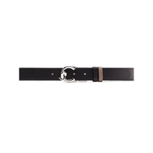 Carica l'immagine nel visualizzatore di Gallery, Coccinelle Cintura Logo Argento C-Me Reversibile Noir/Warm Taupe - STANGA Pelletteria