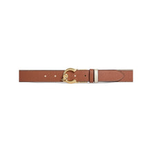 Carica l'immagine nel visualizzatore di Gallery, Coccinelle Cintura Logo Oro C-Me Reversibile Cognac/Eucalipto - STANGA Pelletteria