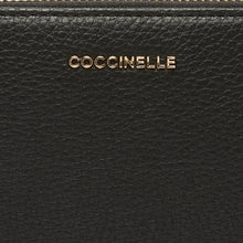 Carica l'immagine nel visualizzatore di Gallery, Coccinelle Portafoglio Zip Around Metallic Soft Noir - STANGA Pelletteria