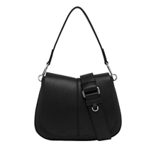 Carica l'immagine nel visualizzatore di Gallery, Gianni Chiarini Helena Round Piccola Nero - STANGA Pelletteria