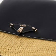 Carica l'immagine nel visualizzatore di Gallery, Guess Borsa A Spalla Maggie Medium Straw Natural/Black - STANGA Pelletteria