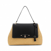 Carica l'immagine nel visualizzatore di Gallery, Guess Borsa A Spalla Maggie Medium Straw Natural/Black - STANGA Pelletteria