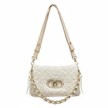 Carica l'immagine nel visualizzatore di Gallery, Liu Jo Borsa Media LaPuffy In Crochet Cream - STANGA Pelletteria
