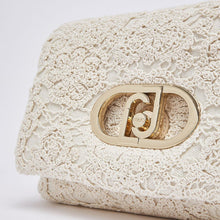 Carica l'immagine nel visualizzatore di Gallery, Liu Jo Borsa Media LaPuffy In Crochet Cream - STANGA Pelletteria
