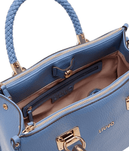 Carica l'immagine nel visualizzatore di Gallery, Liu Jo Borsa Satchel Media Light Denim - STANGA Pelletteria