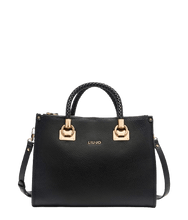 Carica l'immagine nel visualizzatore di Gallery, Liu Jo Borsa Satchel Media Nera - STANGA Pelletteria