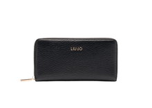 Carica l'immagine nel visualizzatore di Gallery, Liu Jo Portafoglio Zip Around Grande Nero - STANGA Pelletteria