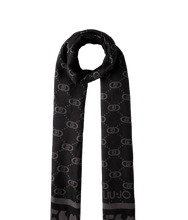 Carica l'immagine nel visualizzatore di Gallery, Liu Jo Stola Jaquard Monogram Nera - STANGA Pelletteria