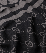 Carica l'immagine nel visualizzatore di Gallery, Liu Jo Stola Jaquard Monogram Nera - STANGA Pelletteria