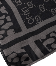 Carica l'immagine nel visualizzatore di Gallery, Liu Jo Stola Jaquard Monogram Nera - STANGA Pelletteria