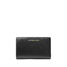 Carica l'immagine nel visualizzatore di Gallery, Michael Kors Portafoglio Medio In Pelle Martellata Nero - STANGA Pelletteria