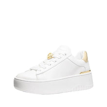 Carica l'immagine nel visualizzatore di Gallery, Michael Kors Sneaker Dottie Lace Up Con Plateau White/Pale Gold - STANGA Pelletteria