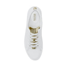 Carica l'immagine nel visualizzatore di Gallery, Michael Kors Sneaker Keaton Lace Up White/Pale Gold - STANGA Pelletteria