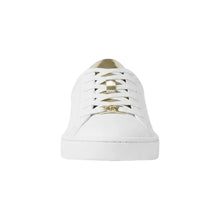Carica l'immagine nel visualizzatore di Gallery, Michael Kors Sneaker Keaton Lace Up White/Pale Gold - STANGA Pelletteria