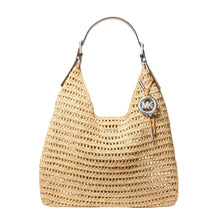 Carica l'immagine nel visualizzatore di Gallery, Micheal Kors Nolita Lg Hobo Rafia Nat/Peanut - STANGA Pelletteria