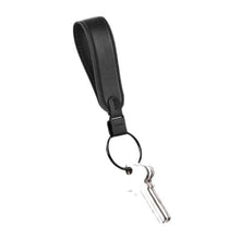 Carica l'immagine nel visualizzatore di Gallery, Orbitkey Portachiavi Ad Anello in Pelle Black - STANGA Pelletteria