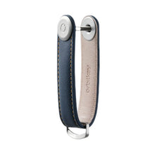 Carica l'immagine nel visualizzatore di Gallery, Orbitkey Portachiavi Leather Navy/Tan - STANGA Pelletteria